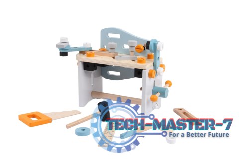Mini warsztat stół narzędziowy drewniany zestaw konstrukcyjny 52 elementy ECOTOYS ECOTOYS Mini warsztat stół narzędziowy drewniany zestaw konstrukcyjny 52 elementy ECOTOYS ECOTOYS