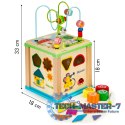 Drewniana kostka edukacyjna, tablica sorter mula ECOTOYS ECOTOYS Drewniana kostka edukacyjna, tablica sorter mula ECOTOYS ECOTOYS