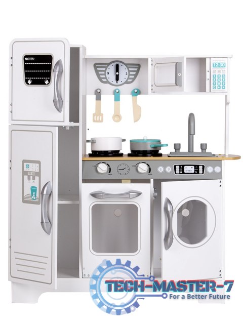 Drewniana kuchnia z akcesoriami dla dzieci ECOTOYS ECOTOYS Drewniana kuchnia z akcesoriami dla dzieci ECOTOYS ECOTOYS
