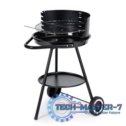Grill ogrodowy okrągły ruszt z regulacją wysokości rusztu ModernHome Grill ogrodowy okrągły ruszt z regulacją wysokości rusztu ModernHome