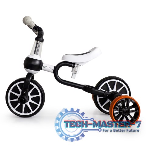 Rower rowerek biegowy 4w1 Pedały Kółka boczne czarny ECOTOYS ECOTOYS Rower rowerek biegowy 4w1 Pedały Kółka boczne czarny ECOTOYS ECOTOYS