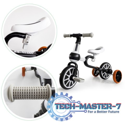 Rower rowerek biegowy 4w1 Pedały Kółka boczne czarny ECOTOYS ECOTOYS Rower rowerek biegowy 4w1 Pedały Kółka boczne czarny ECOTOYS ECOTOYS
