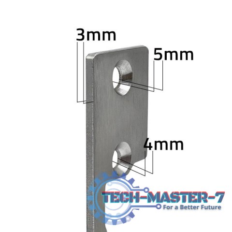 Dwustronny prosty szyld do elektrozaczepu | Blacha zaczepowa | 110mm | Stal nierdzewna Dwustronny prosty szyld do elektrozaczepu | Blacha zaczepowa | 110mm | Stal nierdzewna