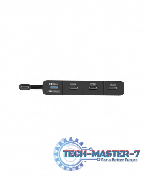 Hub 4w1 10Gbps USB-C Czarny Hub 4w1 10Gbps USB-C Czarny