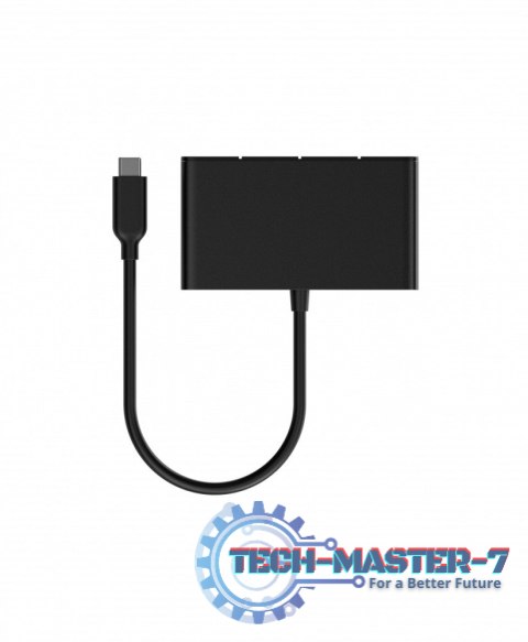 Hub 4w1 10Gbps USB-C Czarny Hub 4w1 10Gbps USB-C Czarny
