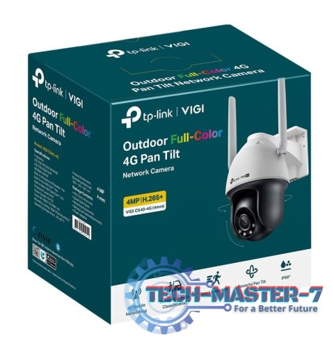 Kamera VIGI C540-4G(4mm) 4MP 4G LTE Full-Color Pan/Tilt Kamera VIGI C540-4G(4mm) 4MP 4G LTE Full-Color Pan/Tilt