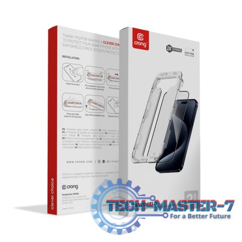 Szkło hartowane EasyShield 2-Pack - iPhone 16 / iPhone 15 (2 sztuki) Szkło hartowane EasyShield 2-Pack - iPhone 16 / iPhone 15 (2 sztuki)