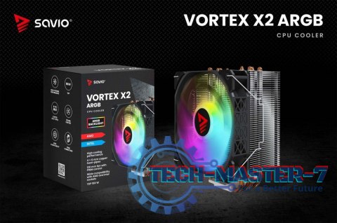 Chłodzenie procesora CPU Vortex X2 ARGB Chłodzenie procesora CPU Vortex X2 ARGB