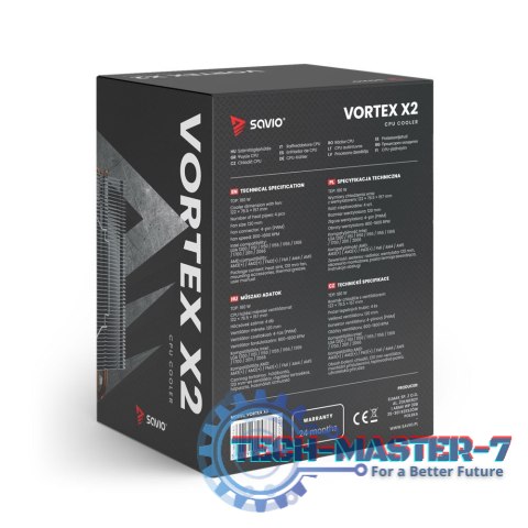 Chłodzenie procesora CPU Vortex X2 Chłodzenie procesora CPU Vortex X2