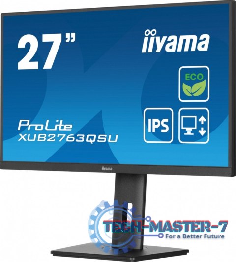Monitor 27 cali ProLite XUB2763QSU-B1 IPS,QHD,HAS,100Hz Monitor 27 cali ProLite XUB2763QSU-B1 IPS,QHD,HAS,100Hz