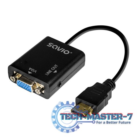 Adapter HDMI-VGA z audio AK-76 Adapter HDMI-VGA z audio AK-76