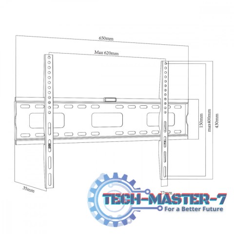 Uchwyt do TV 32-100'' 80kg MC-419 VESA 600x400 Uchwyt do TV 32-100'' 80kg MC-419 VESA 600x400