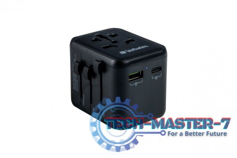 Adapter podróżny UTA-02 49544 180 krajów, ładowarka 20 W, QC 3.0. 1x USB-C, 1x USB-A Adapter podróżny UTA-02 49544 180 krajów, ładowarka 20 W, QC 3.0. 1x USB-C, 1x USB-A
