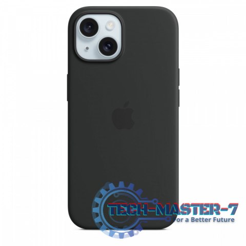 Etui silikonowe z MagSafe do iPhonea 15 - czarne Etui silikonowe z MagSafe do iPhonea 15 - czarne