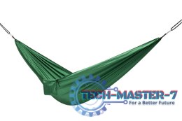 Hamak biwakowy turystyczny podróżny przenośny na biwak 260cm 120kg + pokrowiec zielony