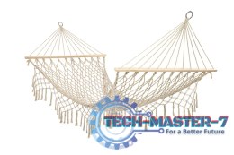 Hamak ogrodowy brazylijski boho siatka frędzle 200cm ecru 250kg