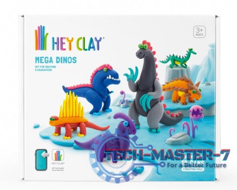 Masa plastyczna Hey Clay Zestaw Mega Dinozaury Masa plastyczna Hey Clay Zestaw Mega Dinozaury