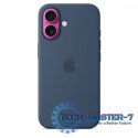 Etui silikonowe z MagSafe do iPhonea 16 - denim Etui silikonowe z MagSafe do iPhonea 16 - denim