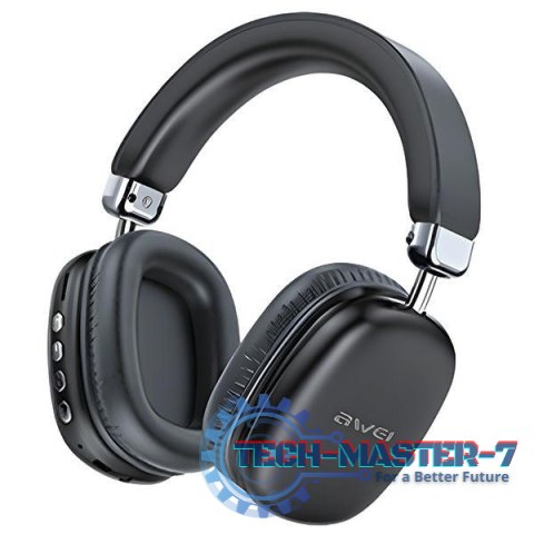 Słuchawki Bluetooth AT7 nauszne czarne Słuchawki Bluetooth AT7 nauszne czarne