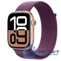 Watch Series 10 GPS, koperta 46 mm z aluminium w kolorze różowego złota z opaską sportową w kolorze dojrzałej śliwki Watch Series 10 GPS, koperta 46 mm z aluminium w kolorze różowego złota z opaską sportową w kolorze dojrzałej śliwki