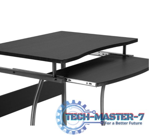 Biurko komputerowe mobilne Techly 600x480mm czarne Biurko komputerowe mobilne Techly 600x480mm czarne