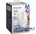 Mysz bezprzewodowa silent click FEAM MM-296 RF 1600 DPI Biała Mysz bezprzewodowa silent click FEAM MM-296 RF 1600 DPI Biała