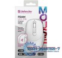 Mysz bezprzewodowa silent click FEAM MM-296 RF 1600 DPI Biała Mysz bezprzewodowa silent click FEAM MM-296 RF 1600 DPI Biała