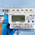 Trójfazowy elektroniczny licznik | miernik zużycia energii na szynę DIN | 400V | LCD | Wi-Fi Trójfazowy elektroniczny licznik | miernik zużycia energii na szynę DIN | 400V | LCD | Wi-Fi