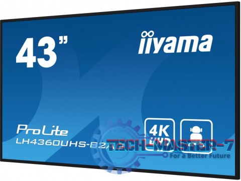 Monitor 43 LH4360UHS-B2A 24/7, 500cd, 4K, VA, Wifi, 6.5ms, 3xHDMI, 2xUSBR, J45, RS-232C Monitor 43 LH4360UHS-B2A 24/7, 500cd, 4K, VA, Wifi, 6.5ms, 3xHDMI, 2xUSBR, J45, RS-232C