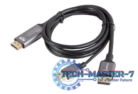 Kabel HDMI(M)-Displayport(M) 1M 4K czarny Kabel HDMI(M)-Displayport(M) 1M 4K czarny