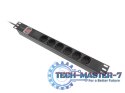 Listwa zasilająca rack PDU 19 cali 1U 16A 5xschuko 2m czarna Listwa zasilająca rack PDU 19 cali 1U 16A 5xschuko 2m czarna