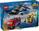 Klocki City 60462 Zestaw z helikopterem, wozem strażackim i łodzią