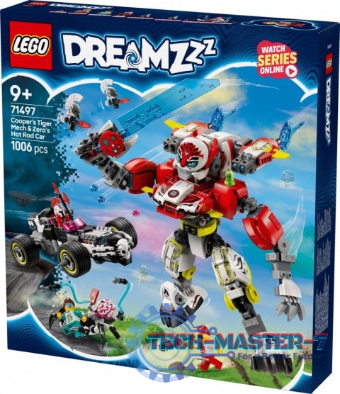 Klocki DREAMZzz 71497 Tygrysi mech Coopera i hot rod Zero Klocki DREAMZzz 71497 Tygrysi mech Coopera i hot rod Zero