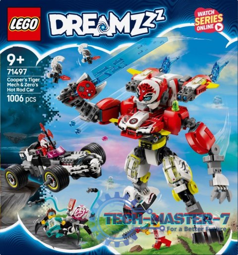 Klocki DREAMZzz 71497 Tygrysi mech Coopera i hot rod Zero Klocki DREAMZzz 71497 Tygrysi mech Coopera i hot rod Zero
