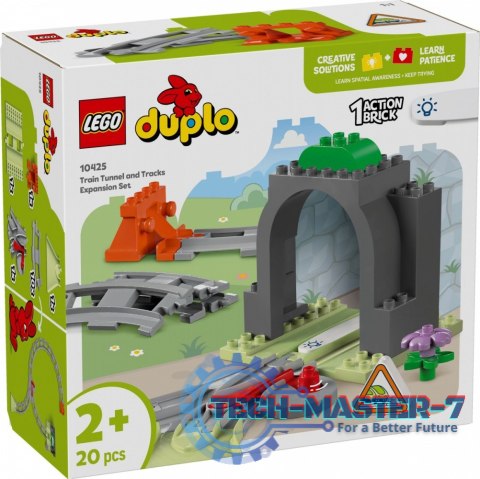 Klocki DUPLO 10425 Tunel i tory kolejowe - zestaw rozszerzający Klocki DUPLO 10425 Tunel i tory kolejowe - zestaw rozszerzający
