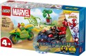 Klocki SPIDEY 11198 Pościg Spina za Electro w dinopojeździe