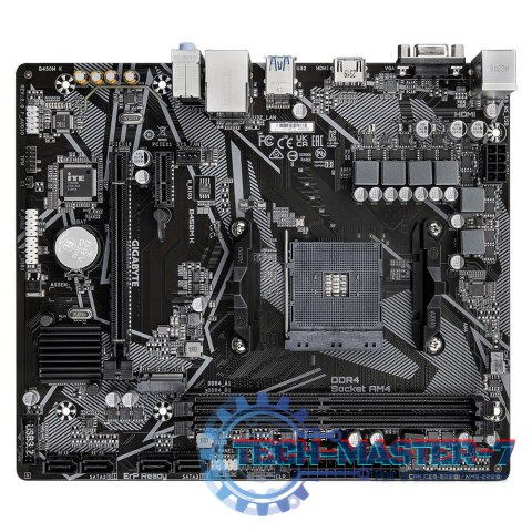 Płyta główna B450M K AM4 2DDR4 HDMI USB 3.2 M.2 uATX Płyta główna B450M K AM4 2DDR4 HDMI USB 3.2 M.2 uATX