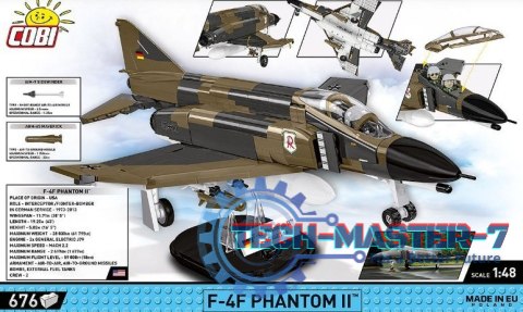 Klocki Armed Forces F-4F Phantom II 676 elementów Klocki Armed Forces F-4F Phantom II 676 elementów
