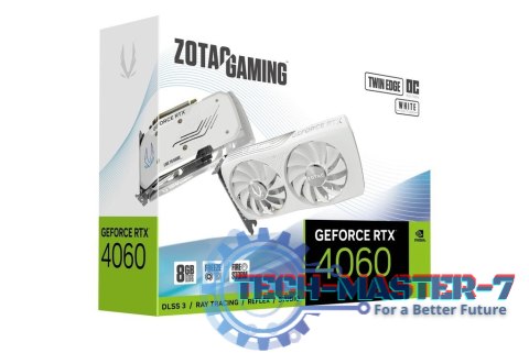 Karta graficzna GeForce RTX 4060 Twin Edge OC 8GB GDDR6 128bit biała Karta graficzna GeForce RTX 4060 Twin Edge OC 8GB GDDR6 128bit biała