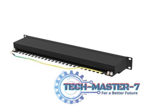 Patchpanel 24 port 1U KAT6A EK. PPSA-1024-B Czarny Patchpanel 24 port 1U KAT6A EK. PPSA-1024-B Czarny