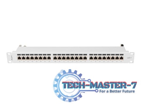 Patchpanel 24 port 1U KAT7 EK. PPS7-1024-S Szary Patchpanel 24 port 1U KAT7 EK. PPS7-1024-S Szary