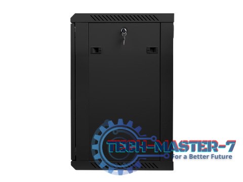 Szafa instalacyjna wisząca 19'' 15U 600X450mm czarna (drzwi szklane) Szafa instalacyjna wisząca 19'' 15U 600X450mm czarna (drzwi szklane)
