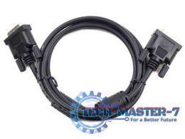 Kabel DVI-D(M)/DVI-D(M)(24+1) Dual Link Ferryt 1.8M Czarny