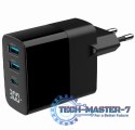 Ładowarka GaN 2xA 1xC LCD 30W PD QC3.0 czarna