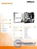 Płyta główna B650M PRO RS AM5 4DDR5 HDMI/DP mATX Płyta główna B650M PRO RS AM5 4DDR5 HDMI/DP mATX
