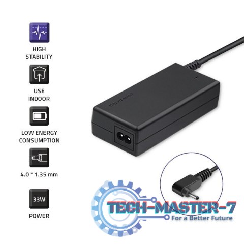 Zasilacz do Asus 33W | 19V | 1.75A | 4.0*1.35 | +kabel zasilający Zasilacz do Asus 33W | 19V | 1.75A | 4.0*1.35 | +kabel zasilający