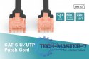 Patch cord U/UTP kat.6 PVC 5m czarny Patch cord U/UTP kat.6 PVC 5m czarny