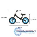 Rowerek biegowy Trike Fix Balance ultra lekki 1,8kg czarny niebieski Rowerek biegowy Trike Fix Balance ultra lekki 1,8kg czarny niebieski