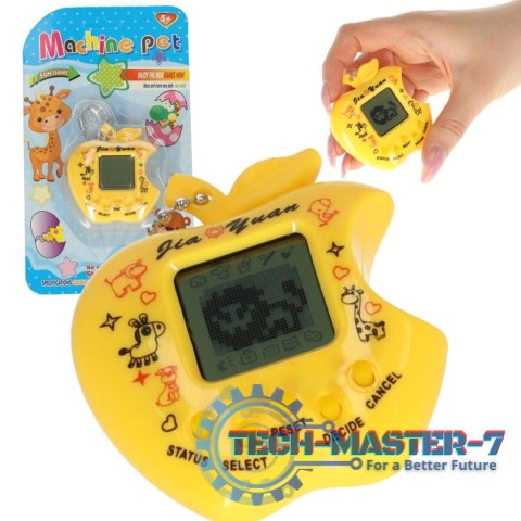 Tamagotchi gra elektroniczna dla dzieci jabłko żółty Tamagotchi gra elektroniczna dla dzieci jabłko żółty