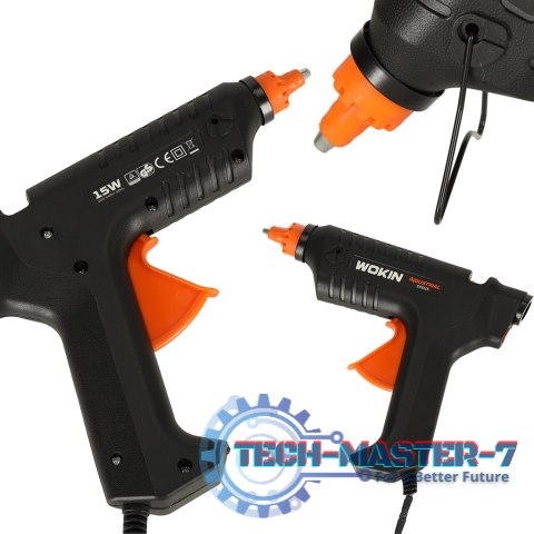 WOKIN Pistolet do kleju klejenia na gorąco 15W + wkłady 11,2mm WOKIN Pistolet do kleju klejenia na gorąco 15W + wkłady 11,2mm